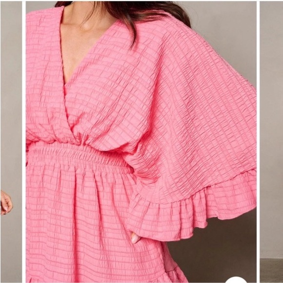 NWT Boutique Brand, Glam Poppy Surplice Front Dress - Picture 3 of 10